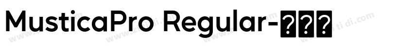 MusticaPro Regular字体转换